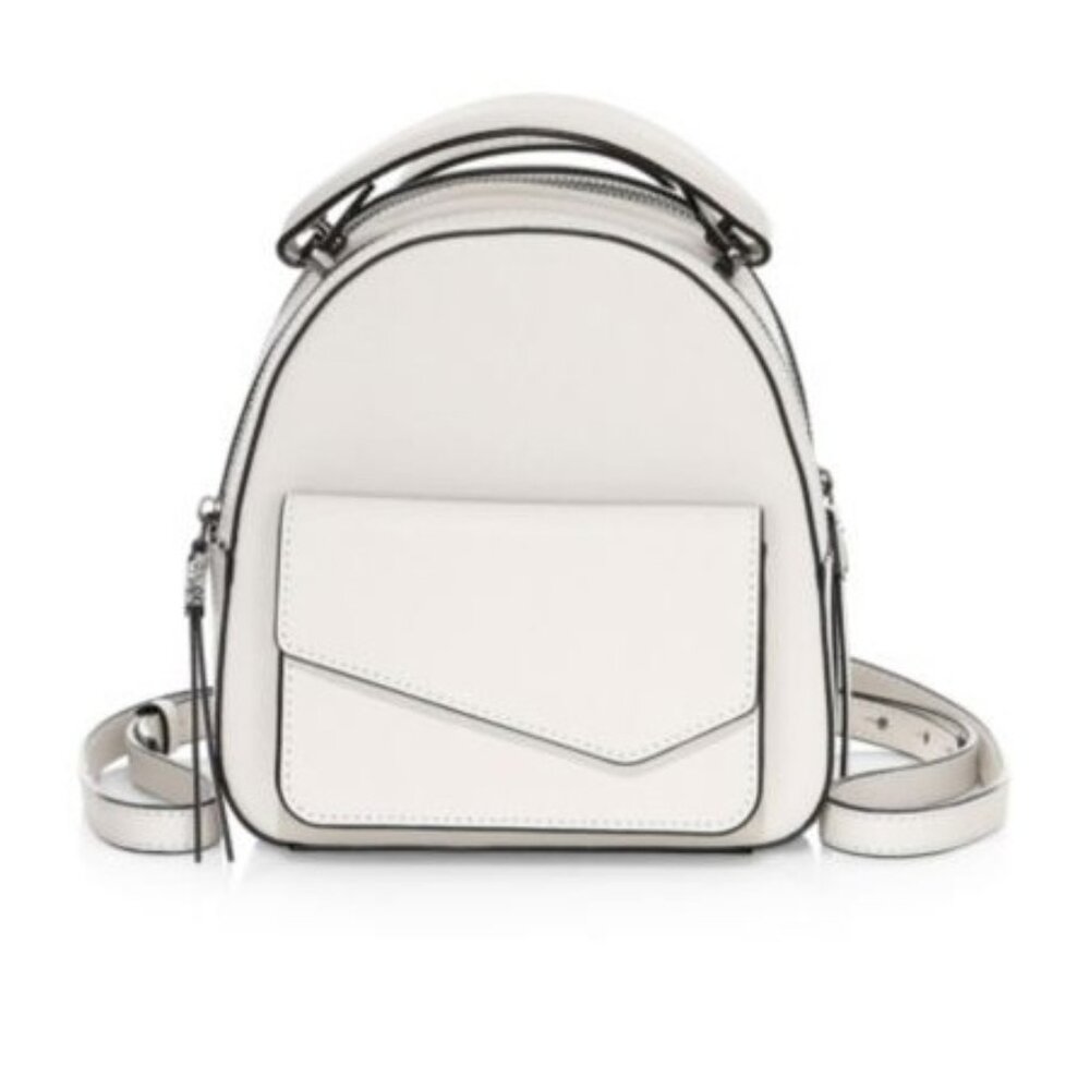 Botkier Cobble Hill Mini Backpack Purse Bag Double Zipper Strap Pockets Handbag